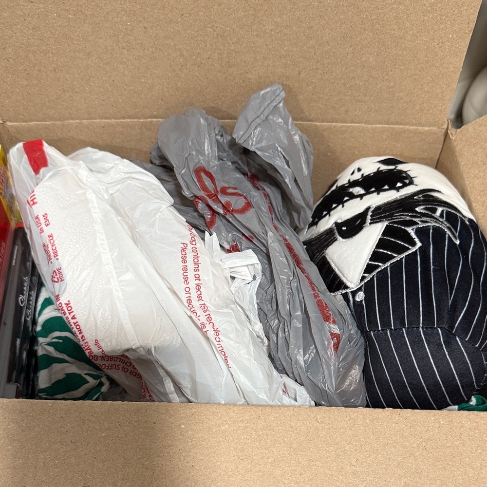 Black and White Striped Plush Toy